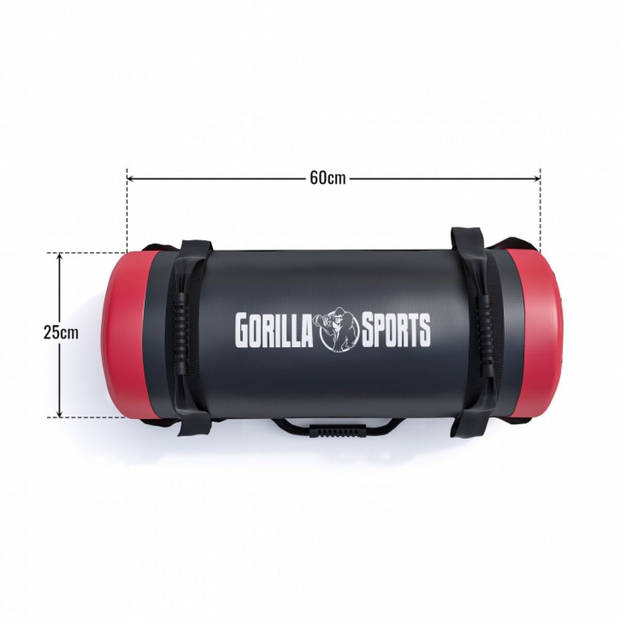 Gorilla Sports Sandbag 25 kg - Weightbag - Powerbag - Gewichtszak