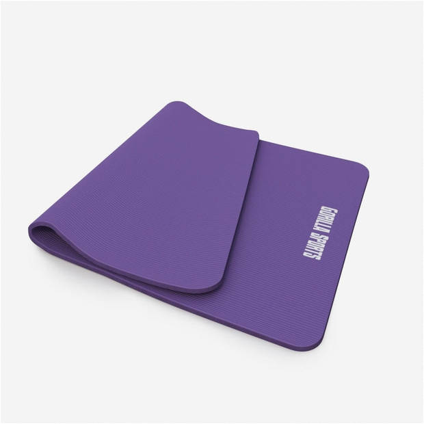 Gorilla Sports Yogamat Deluxe - Paars 190 x 100 x 1,5 cm - Yoga Mat