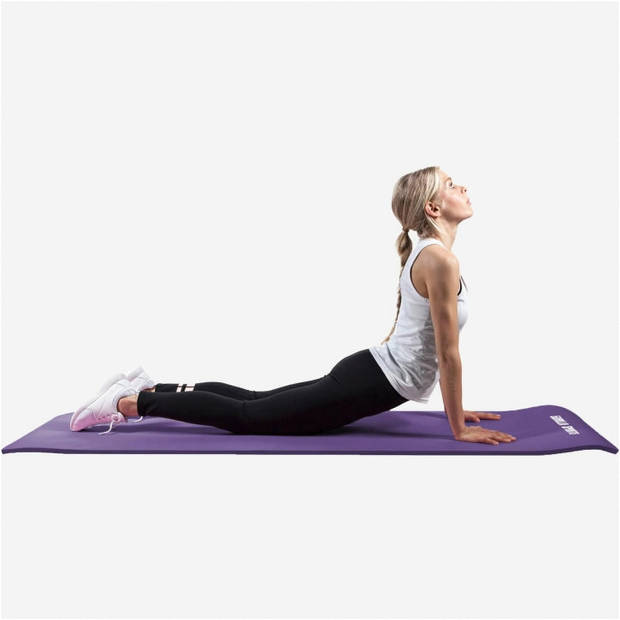 Gorilla Sports Yogamat Deluxe - Paars 190 x 100 x 1,5 cm - Yoga Mat