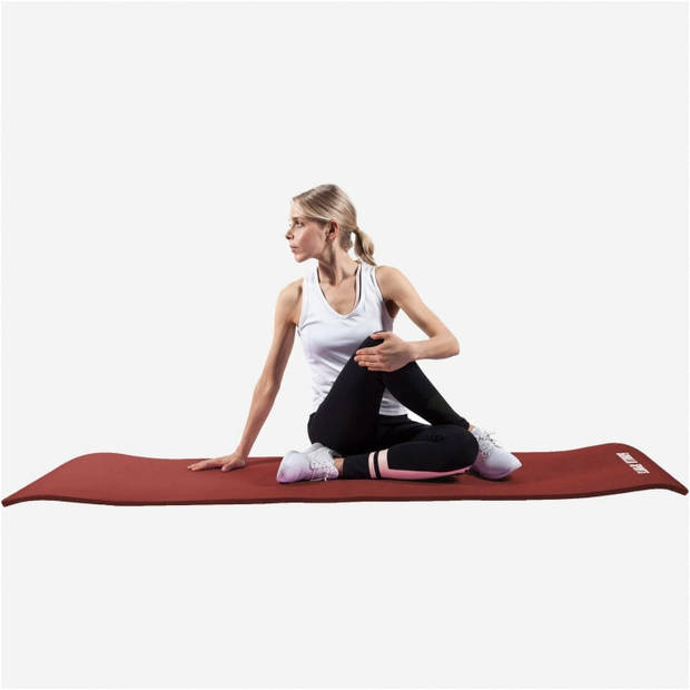 Gorilla Sports Yogamat Deluxe - Robijn - 190 x 100 x 1,5 cm- Yoga Mat