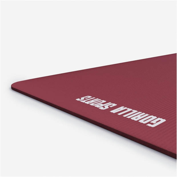 Gorilla Sports Yogamat Deluxe - Robijn - 190 x 100 x 1,5 cm- Yoga Mat