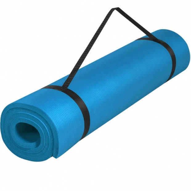 Gorilla Sports Yogamat Deluxe - Blauw 190 x 100 x 1,5 cm - Yoga Mat