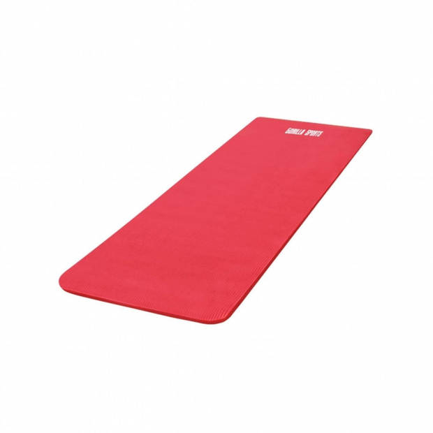 Gorilla Sports Rood - Yogamat Deluxe 190 x 60 x 1,5 cm