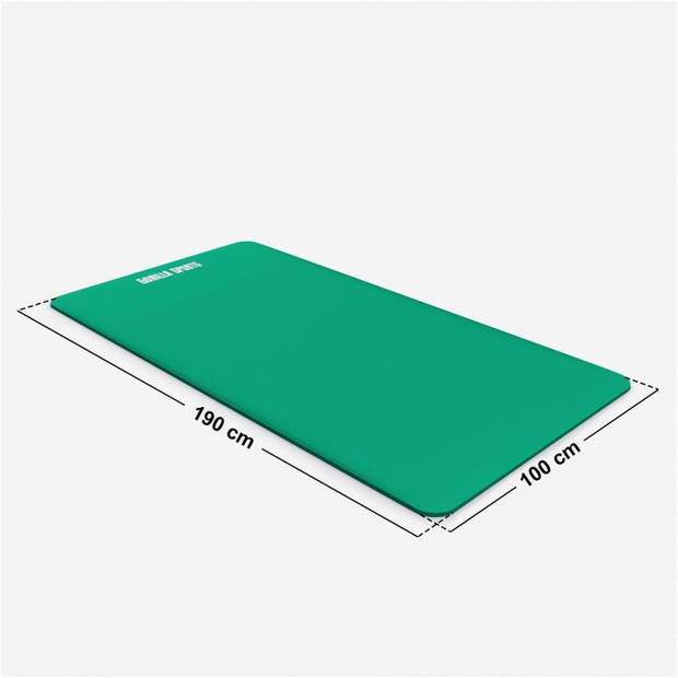 Gorilla Sports Yogamat Deluxe - Groen - 190 x 100 x 1,5 cm - Yoga Mat