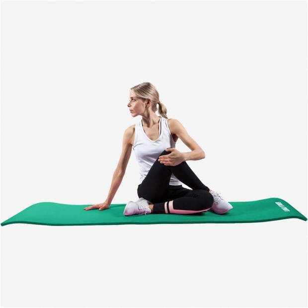 Gorilla Sports Yogamat Deluxe - Groen - 190 x 100 x 1,5 cm - Yoga Mat