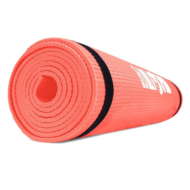 Gorilla Sports Yogamat - Fitnessmat - PVC - 180 x 60 x 0,5 Koraal Rood