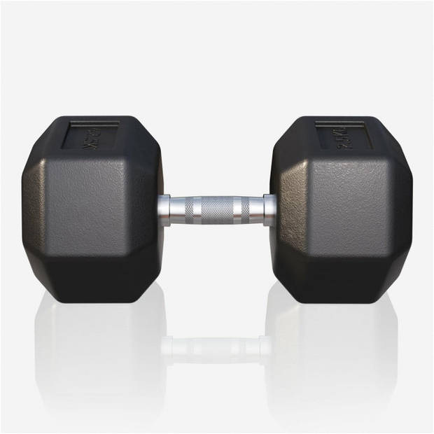 Gorilla Sports Dumbbell - 1 x 42,5 kg - Gietijzer - Hexagon - Halter