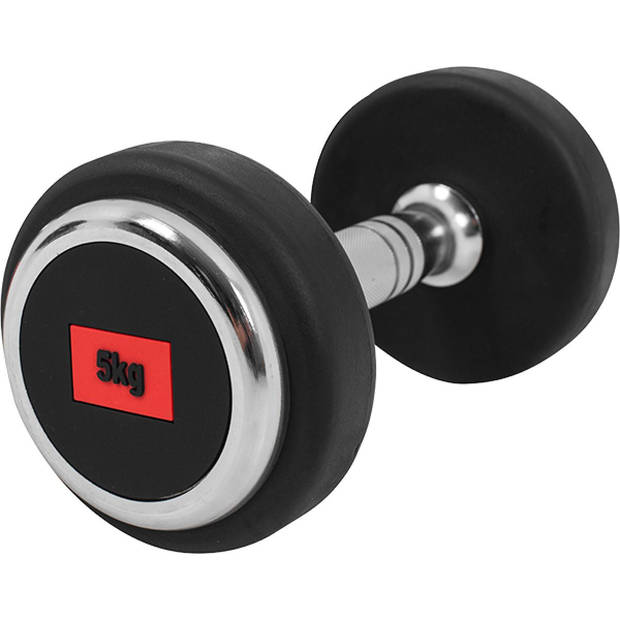 Gorilla Sports Dumbellset - Halterset - 2 x 5 kg - Gietijzer (rubber coating)