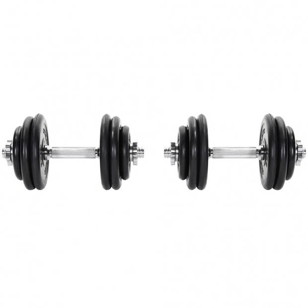 Gorilla Sports Dumbellset - Halterset - Rubber - 30 kg