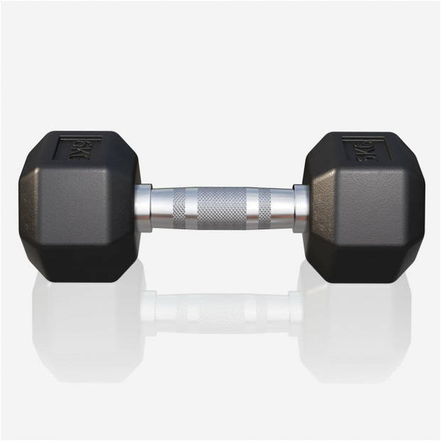 Gorilla Sports Dumbbels - Set 14 kg - 6 & 8 kg - Hexagon - Gietijzer