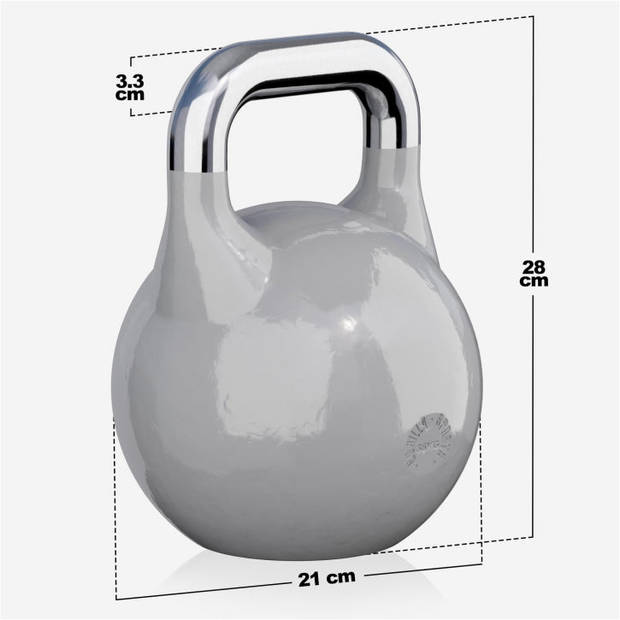 Gorilla Sports Kettlebell - Competitie Kettlebell - 36 kg - Staal