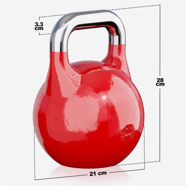 Gorilla Sports Kettlebell - Competitie Kettlebell - Staal - 32 kg