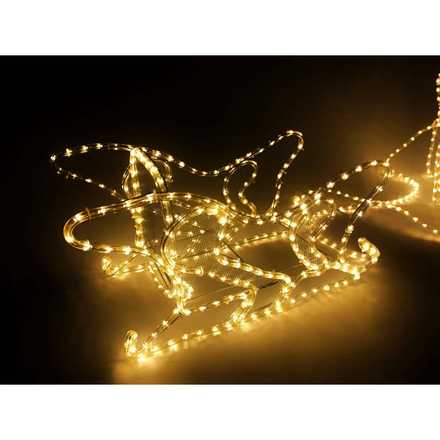 MaxxHome Kerstverlichting - Rendieren met Slee - 756 lampjes - 208x55cm