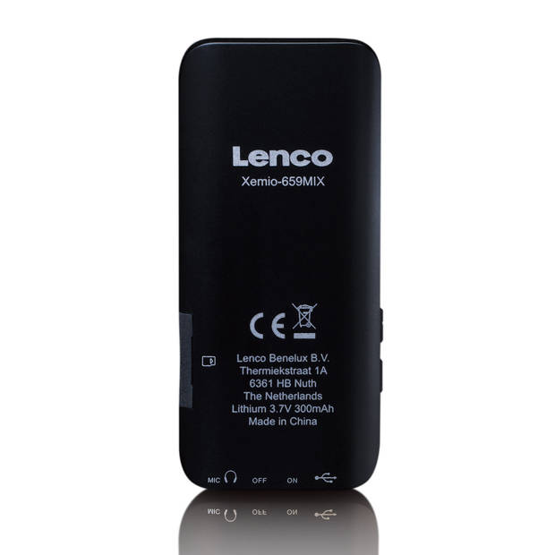 MP3/MP4-speler met 4GB micro SD kaart Lenco Zwart-Roze