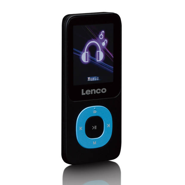 MP3/MP4-speler met 4GB micro SD kaart Lenco Zwart-Blauw