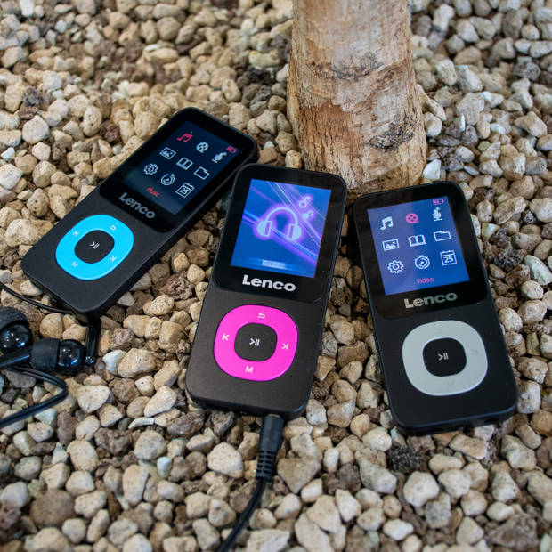 MP3/MP4-speler met 4GB micro SD kaart Lenco Zwart-Roze