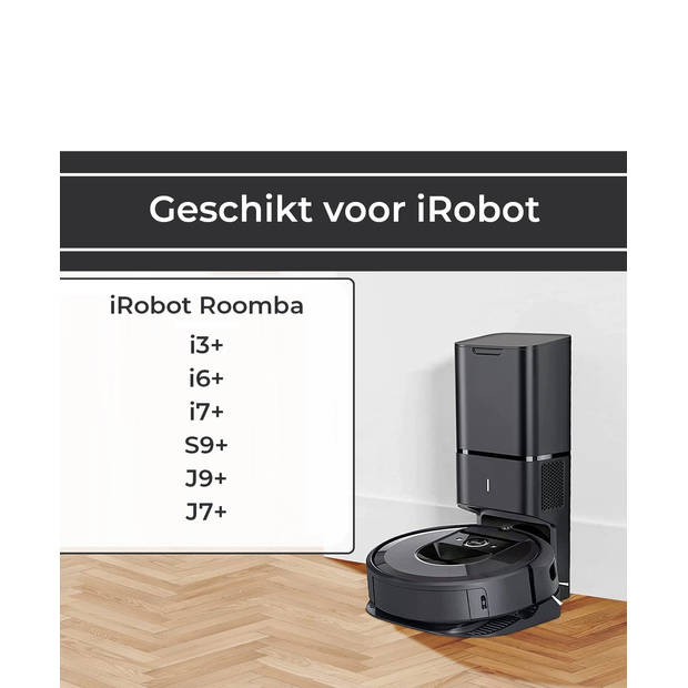 Stofzuigerzakken geschikt voor iRobot Roomba i3+ i6+ i7+ S9+ J9+ j7+ Robotstofzuiger - 9 stuks - van Zedar