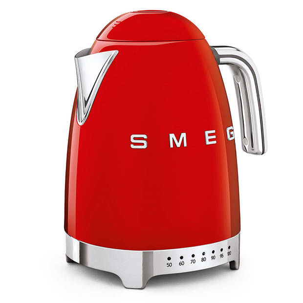 SMEG Variabele Waterkoker - 7 temperatuurstanden - rood - 1.7 liter - KLF04RDEU