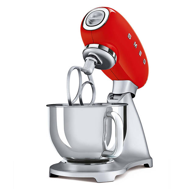 SMEG Keukenmachine - 800 W - rood - 4.8 liter - SMF02RDEU