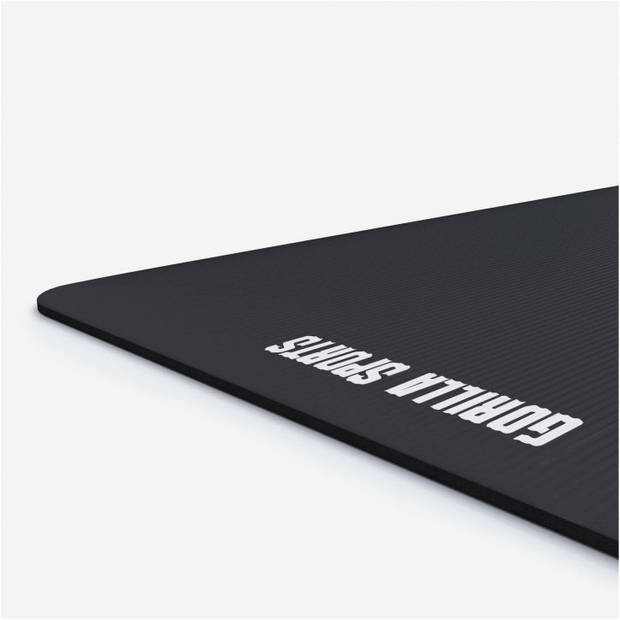 Gorilla Sports Yogamat Deluxe (190 x 100 x 1,5 cm) - Yoga Mat - zwart