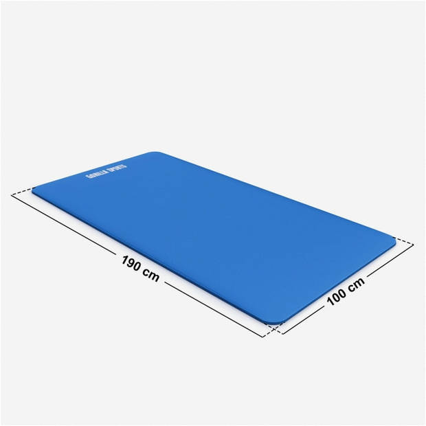 Gorilla Sports Yogamat Deluxe Royal Blue 190 x 100 x 1,5 cm - Yoga Mat