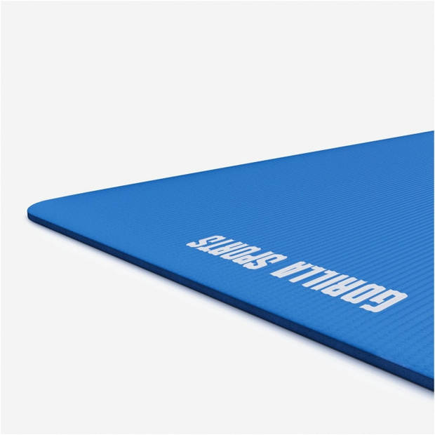 Gorilla Sports Yogamat Deluxe Royal Blue 190 x 100 x 1,5 cm - Yoga Mat