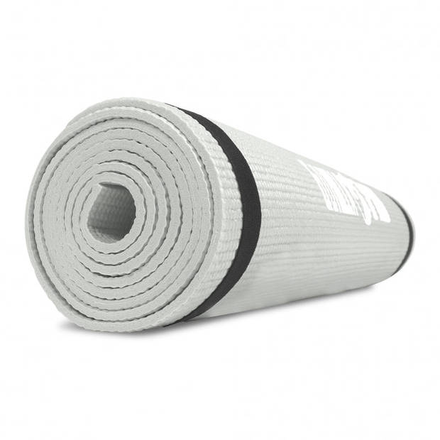 Gorilla Sports Yogamat - Fitnessmat - PVC - 180 x 60 x 0,5 - Grijs