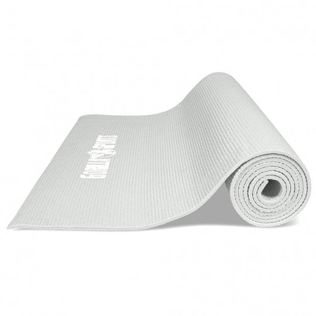 Gorilla Sports Yogamat - Fitnessmat - PVC - 180 x 60 x 0,5 - Grijs