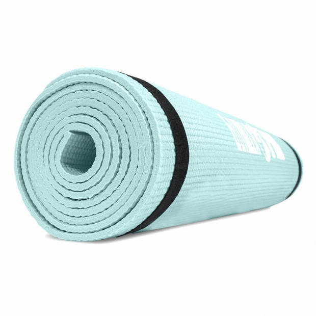 Gorilla Sports Yogamat - Fitnessmat - PVC - 180 x 60 x 0,5 – Ijsblauw