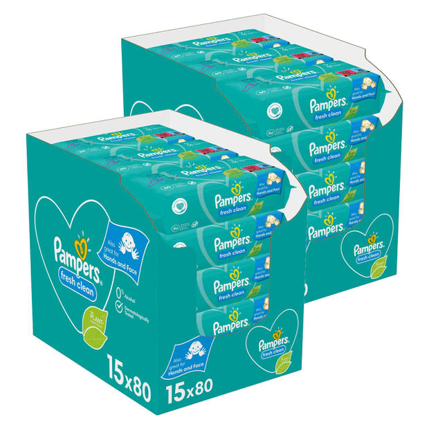 Pampers - Fresh Clean - Billendoekjes - 2400 doekjes - 30 x 80