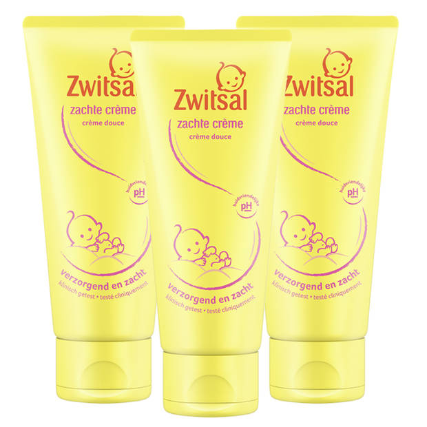 Zwitsal - Zachte Creme - 3 x 100ml - Voordeelpack