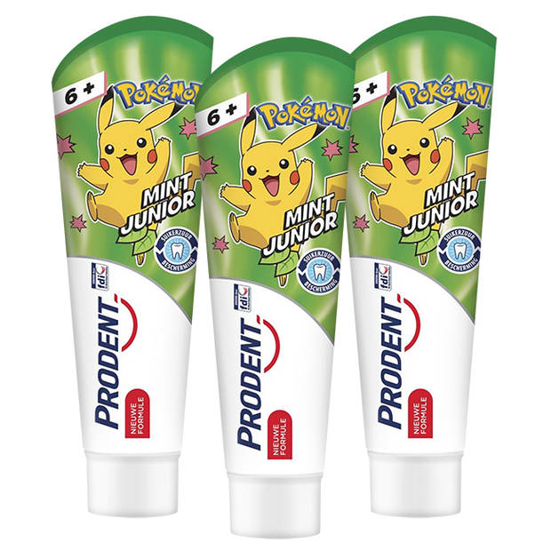 Prodent Kids - Tandpasta Pokémon - 6+ jaar - 3x75ml - Voordeelverpakking