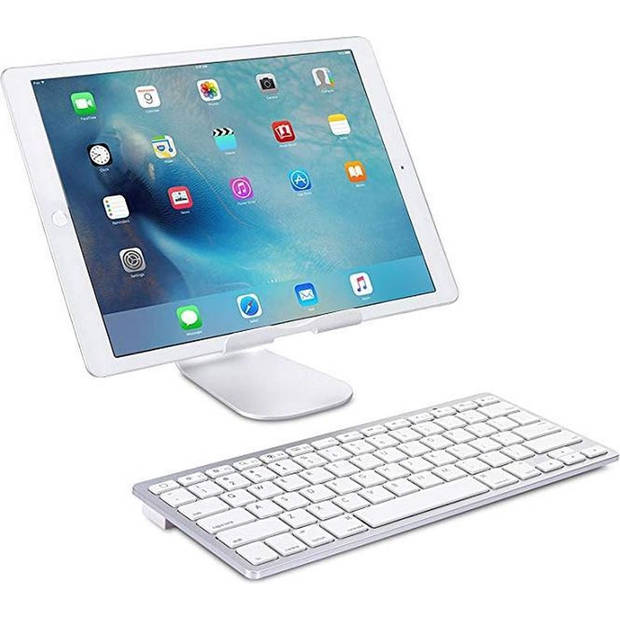 Draadloos Toetsenbord - Wireless Keyboard - Bluetooth - Zilver