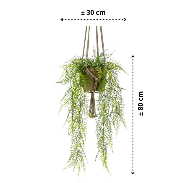 Asparagus Kunst Hangplant 80cm