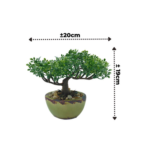 Bonsai Mini Kunstplant 19cm