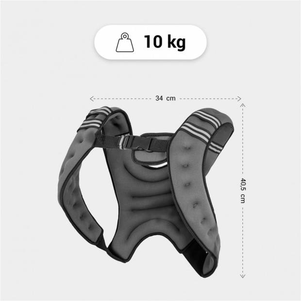 Gorilla Sports Gewichtsvest - Weight Vest - Allround - One size - 10 kg