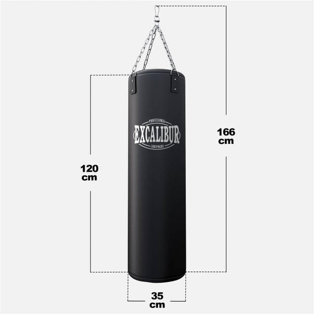 Gorilla Sports - Excalibur - Bokszak - 120 cm - 34 kg - Incl. Ketting