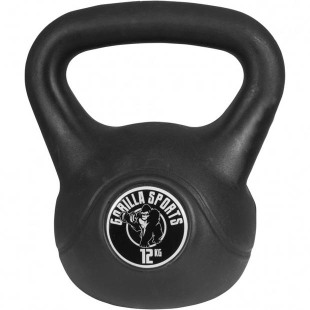 Gorilla Sports Kettlebells - Kunststof - 8 kg, 10 kg & 12 kg - Set van 3