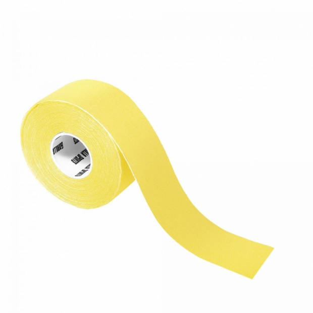 Gorilla Sports kinesiotape - Kinesiologie tape - 2,5 cm breed - 1 rol - geel