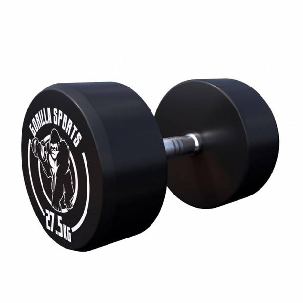 Gorilla Sports Dumbbell - 27,5 kg - Halter - Vaste dumbell - Gietijzer