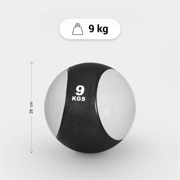 Gorilla Sports Medicijnbal - Medicine Ball - 9 kg