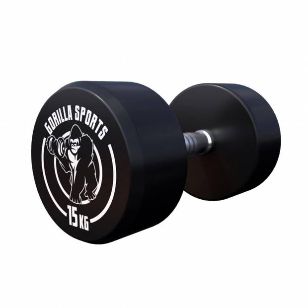 Gorilla Sports Dumbbell set 30 kg - Halterset - 2x15 kg - Dumbells - Gietijzer