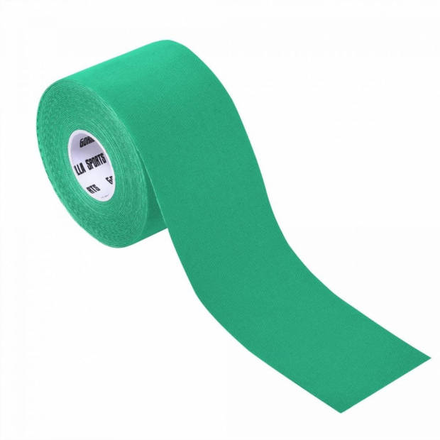 Gorilla Sports kinesiotape - Kinesiologie tape - 5 cm breed - 1 rol - limegroen