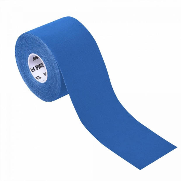 Gorilla Sports kinesiotape - Kinesiologie tape - 5 cm breed - 1 rol - blauw