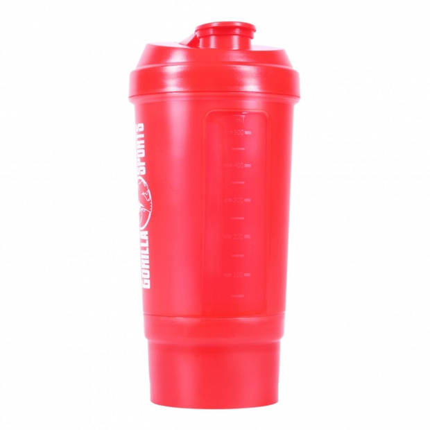 Gorilla Sports Shakebeker - Shaker - 500 ml - Rood