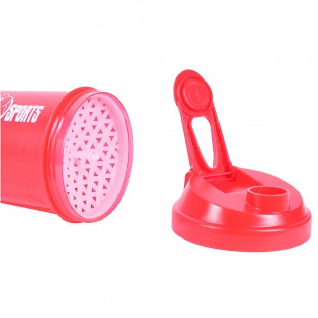 Gorilla Sports Shakebeker - Shaker - 500 ml - Rood