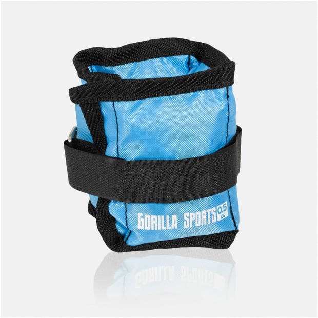 Gorilla Sports Enkelgewichten - 1 kg (2 x 0,5 kg) - Set van 2 - Polsgewichten - Gewichtsmanschetten - Gewichtsboeien