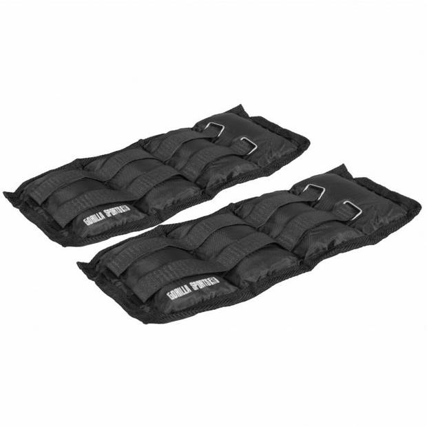 Gorilla Sports Enkelgewichten - 4 kg (2 x 2 kg) - Set van 2 - Polsgewichten - Gewichtsmanschetten - Gewichtsboeien