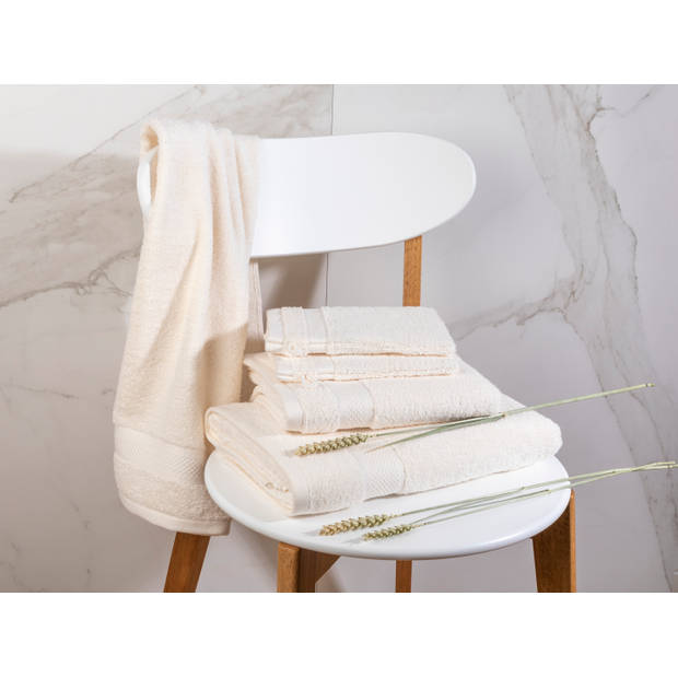 Handdoek Hotel Collectie - 6 stuks - 70x140 - crème