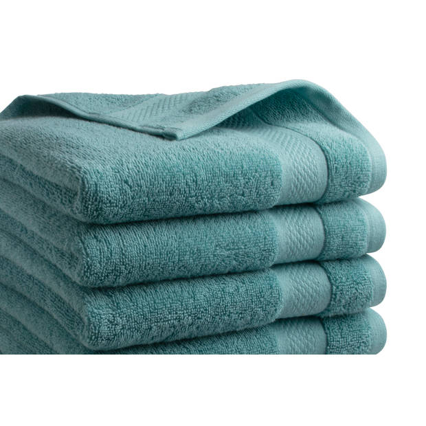 Handdoeken 30 delig set - Hotel Collectie - 100% katoen - denim blauw